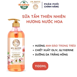 Sữa Tắm Purité Sáng Mịn Da Hương Hoa Anh Đào 1100ml