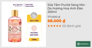 Sữa Tắm Purité Sáng Mịn Da Hương Hoa Anh Đào 250ml
