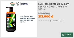 Sữa Tắm Rohto Deou Làm Sạch, Khử Mùi Cho Nam 520ml