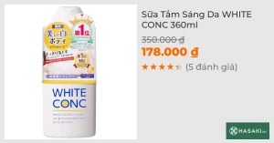 Sữa Tắm Sáng Da WHITE CONC 360ml
