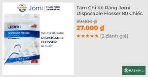 Tăm Chỉ Kẽ Răng Jomi 80 Chiếc