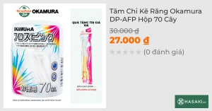 Tăm Chỉ Kẽ Răng Okamura DP-AFP Hộp 70 Cây
