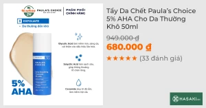 Tẩy Da Chết Paula s Choice 5% AHA Cho Da Thường Khô 50ml