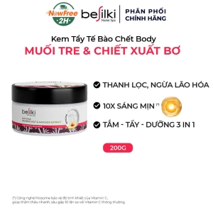 Tẩy Da Chết Toàn Thân Besilki Muối Tre & Chiết Xuất Bơ 200g
