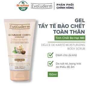 Tẩy Da Chết Toàn Thân Evoluderm Bơ Hạt Mỡ Cho Da Khô 150ml