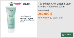 Tẩy Tế Bào Chết Eucerin Dành Cho Da Nhờn Mụn 100ml
