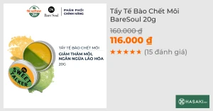 Tẩy Tế Bào Chết Môi BareSoul 20g
