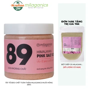 Tẩy Tế Bào Chết Toàn Thân Milaganics Muối Hồng 250g
