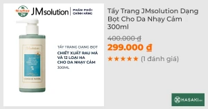 Tẩy Trang JMsolution Dạng Bọt Cho Da Nhạy Cảm 300ml