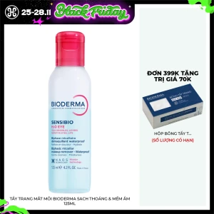 Tẩy Trang Mắt Môi Bioderma Sạch Thoáng & Mềm Ẩm 125ml