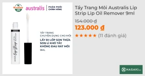 Tẩy Trang Môi Australis Lip Strip Lip Oil Remover 9ml