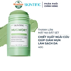 Thanh Lăn Mặt Nạ Đất Sét Skintific Ngải Cứu Giảm Mụn 40g