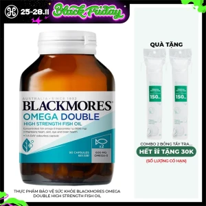 Thực Phẩm Bảo Vệ Sức Khỏe Blackmores Omega Double High Strength Fish Oil