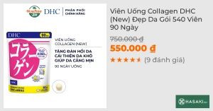 Thực Phẩm Bảo Vệ Sức Khỏe DHC Dạng Viên Uống Collagen 90 Ngày