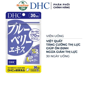 Thực Phẩm Bảo Vệ Sức Khỏe DHC Dạng Viên Uống Việt Quất Bổ Mắt 30 Ngày