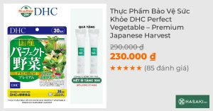 Thực Phẩm Bảo Vệ Sức Khỏe DHC Perfect Vegetable Premium Japanese Harvest
