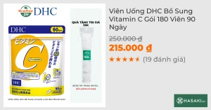 Thực Phẩm Bảo Vệ Sức Khỏe DHC Vitamin C Hard Capsule
