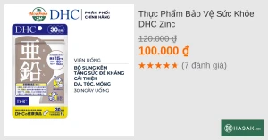 Thực Phẩm Bảo Vệ Sức Khỏe DHC Zinc