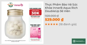 Thực Phẩm Bảo Vệ Sức Khỏe InnerB Aqua Rich DoubleUp 56 Viên