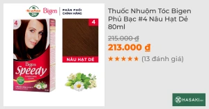 Thuốc Nhuộm Tóc Bigen Phủ Bạc 4 Nâu Hạt Dẻ 80ml