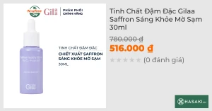 Tinh Chất Đậm Đặc Gilaa Saffron Sáng Khỏe Mờ Sạm 30ml