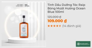 Tinh Dầu Dưỡng Tóc Raip Bóng Mượt Hương Ocean Blue 100ml