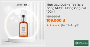 Tinh Dầu Dưỡng Tóc Raip Bóng Mượt Hương Original 100ml