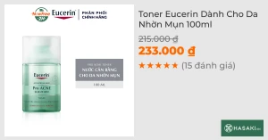 Toner Eucerin Dành Cho Da Nhờn Mụn 100ml
