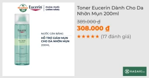 Toner Eucerin Dành Cho Da Nhờn Mụn 200ml
