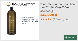 Toner JMsolution Ngừa Lão Hóa Từ Mật Ong 600ml