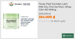 Toner Pad Torriden Làm Mát Dịu Cho Da Mụn, Nhạy Cảm 60 Miếng