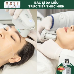 Trải nghiệm Ultherapy thon gọn nọng cằm hoặc nâng cung mày (Ultherapy Double Chin or Brow lift)