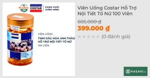 Viên Uống Costar Hỗ Trợ Nội Tiết Tố Nữ 100 Viên