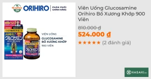 Viên Uống Glucosamine Orihiro Hỗ Trợ Xương Khớp 900 Viên