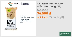 Xà Phòng Pelican Làm Giảm Mụn Lưng 135g