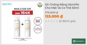 Xịt Chống Nắng Skintific Cho Mặt Và Cơ Thể 50ml