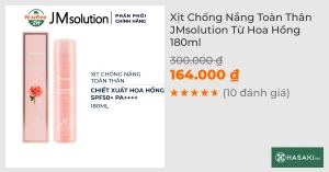 Xịt Chống Nắng Toàn Thân JMsolution Từ Hoa Hồng 180ml