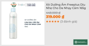 Xịt Dưỡng Ẩm Freeplus Dịu Nhẹ Cho Da Nhạy Cảm 165g