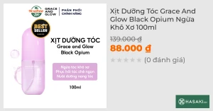 Xịt Dưỡng Tóc Grace And Glow Black Opium Ngừa Khô Xơ 100ml