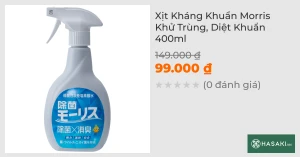Xịt Kháng Khuẩn Morris Khử Trùng, Diệt Khuẩn 400ml