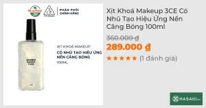 Xịt Khoá Makeup 3CE Có Nhũ Tạo Hiệu Ứng Nền Căng Bóng 95ml