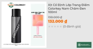 Xịt Khoá Makeup Colorkey Nam Châm Đen Lâu Trôi, Bền Màu 100ml
