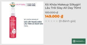Xịt Khóa Makeup Silkygirl Lâu Trôi Slay All Day 70ml
