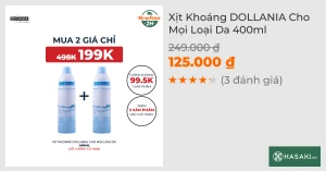 Xịt Khoáng DOLLANIA Cho Mọi Loại Da 400ml