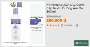 Xịt Khoáng JONZAC Cung Cấp Nước, Dưỡng Ẩm Da 300ml