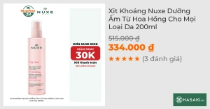 Xịt Khoáng Nuxe Dưỡng Ẩm Từ Hoa Hồng Cho Mọi Loại Da 200ml