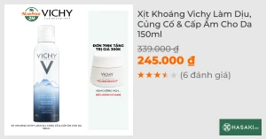 Xịt Khoáng Vichy Làm Dịu, Củng Cố & Cấp Ẩm Cho Da 150ml