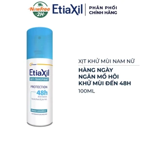 Xịt Khử Mùi EtiaXil Hàng Ngày Dành Cho Nam Nữ 48H 100ml