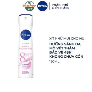 Xịt Khử Mùi Nivea Cho Nữ Sáng Da, Mờ Vết Thâm 150ml