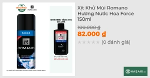 Xịt Khử Mùi Romano Hương Nước Hoa Force 150ml